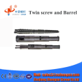 conical twin screw barrel for 100%Caco3 PVC pipe